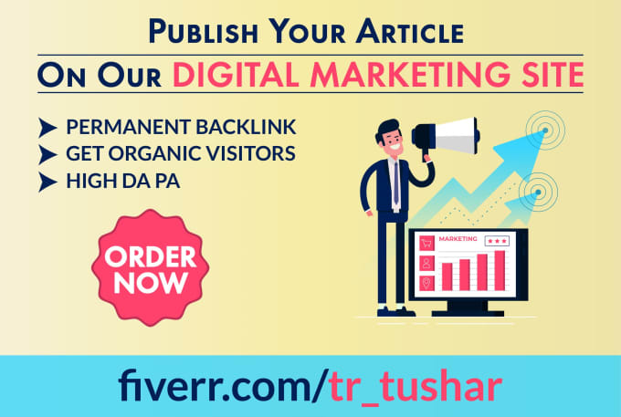 Gig Preview - Publish your article on our digital marketing site