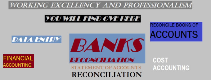 Gig Preview - Do all kind of reconciliations bank customer statement vendors statement