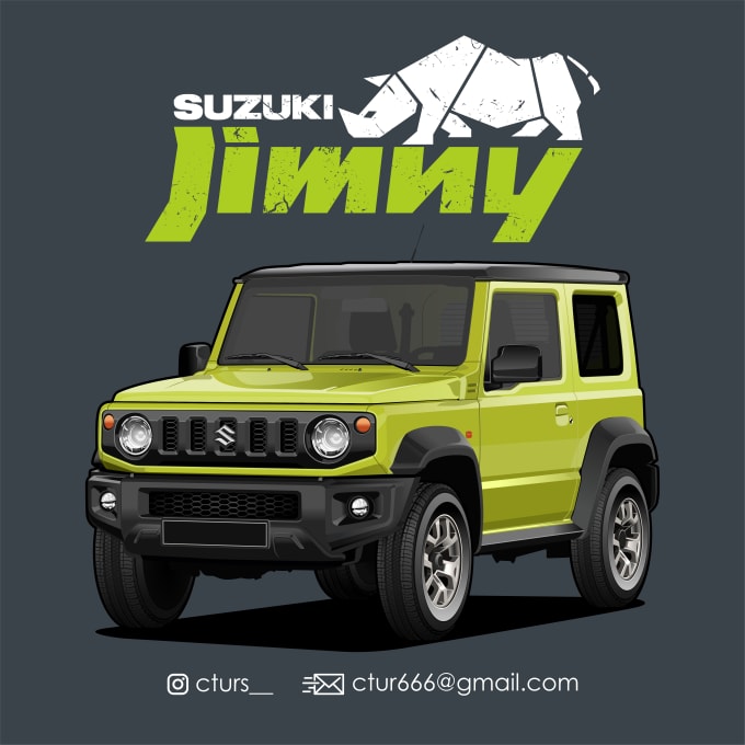 Gig Preview - Draw vector illustration of your car