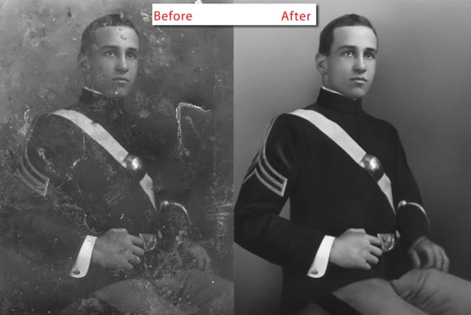 Gig Preview - Do photo restore, repair, fix damaged and photo colorization