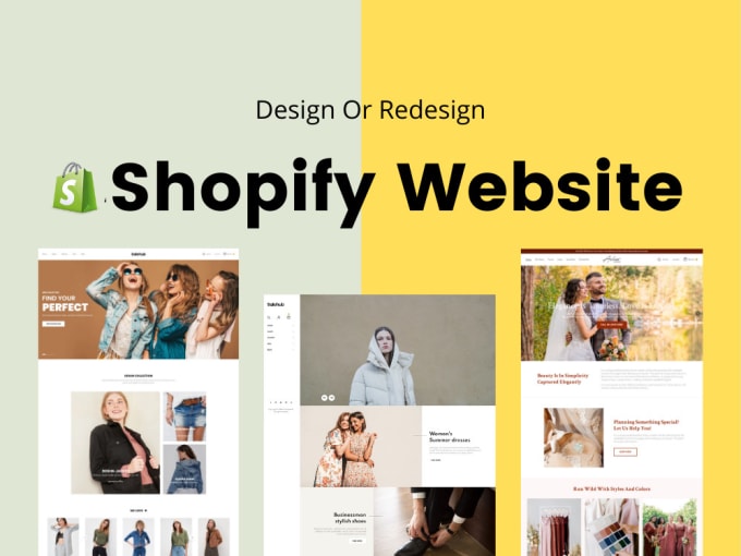 Gig Preview - Do shopify website using pagefly, gempages, and shogun