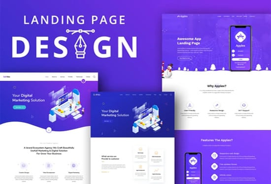 Gig Preview - Design high converting landing page