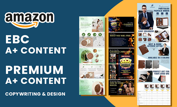 Gig Preview - Design a killer amazon enhanced brand content ebc a plus creating