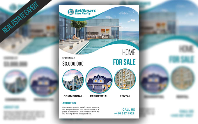 Gig Preview - Design professional real estate flyer, brochure and banner