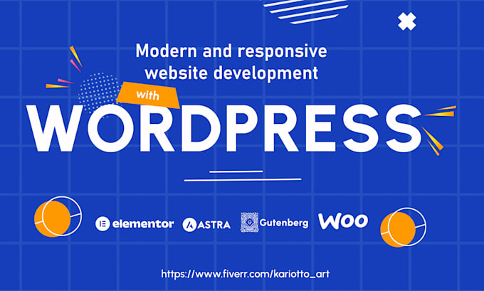 Gig Preview - Create wordpress website design redeign and development