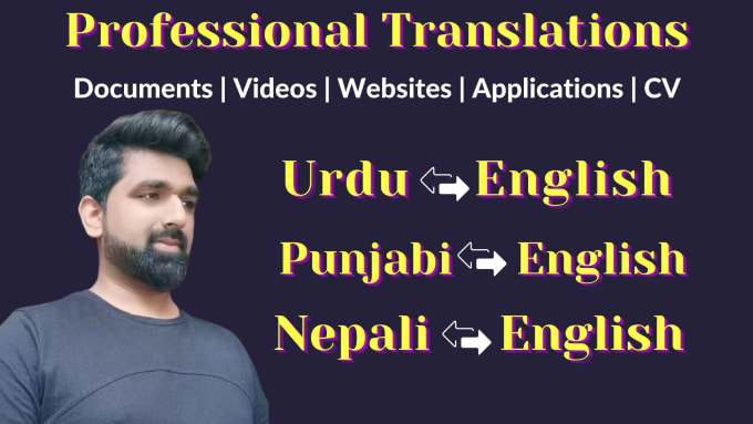 Gig Preview - Professionally translate urdu to english, english to polish