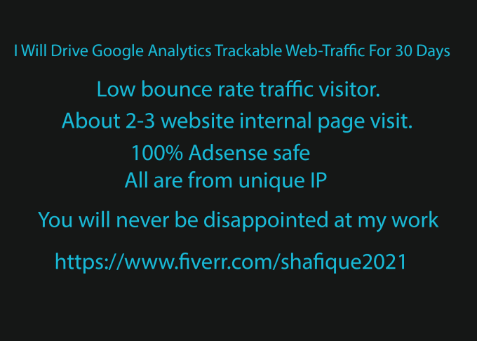 Bestseller - drive google analytics trackable web traffic for 30 days