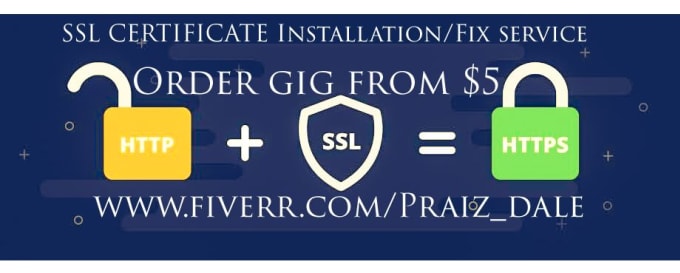 Gig Preview - Install or fix an SSL certificate on wordpress or anysite