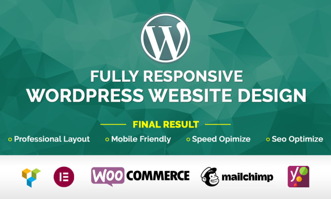 Gig Preview - Do wordpress website design and development