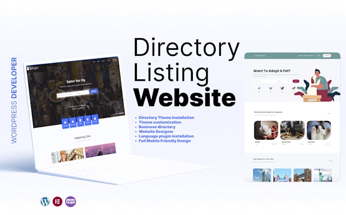 Gig Preview - Build business directory listing wordpress website