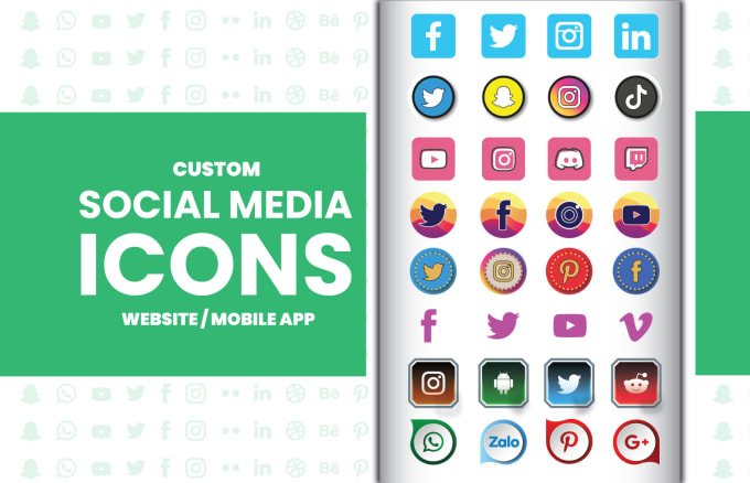 Gig Preview - Custom social media icons