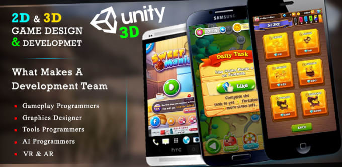 Bestseller - be unity game developer and designer for game and VR