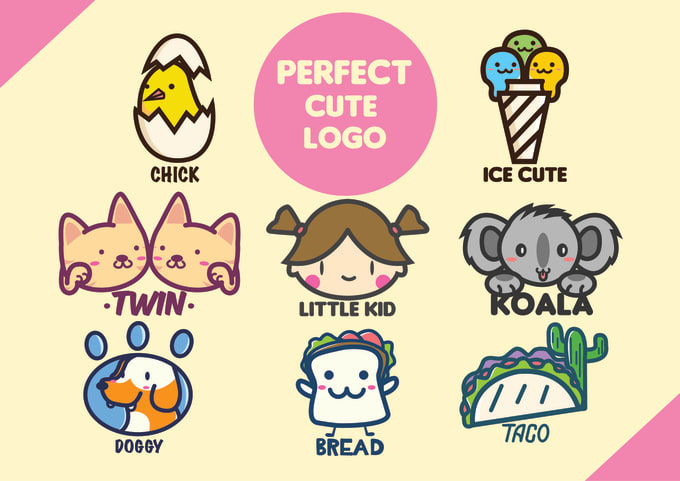 Gig Preview - Draw cute logo for pet,kids,store,animal, mascot