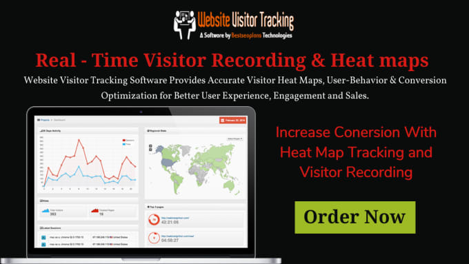 Gig Preview - Setup visitor recording and heatmap software in your website