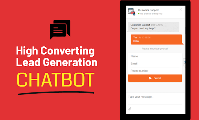 Gig Preview - Set up a high converting lead generation chatbot for your website