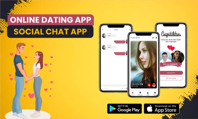 Gig Preview - Build dating app social chat app social media dating website and app development