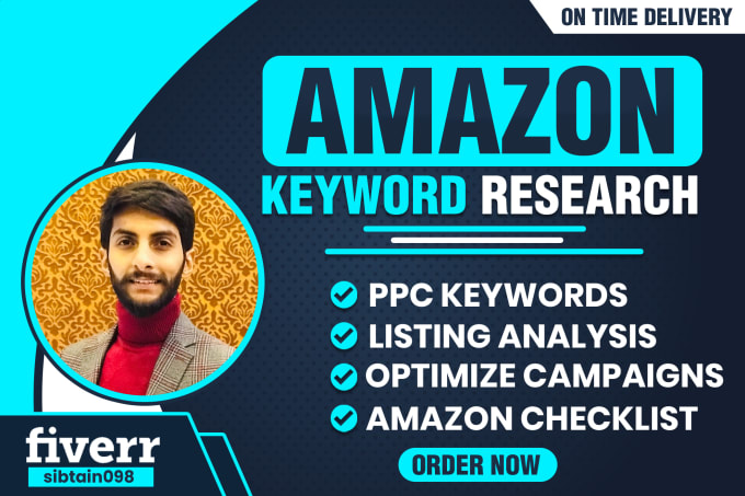 Gig Preview - Amazon listing keywords research for fba product listing