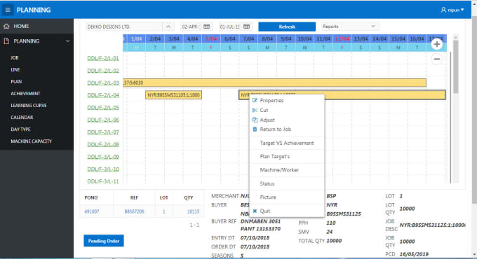 Gig Preview - Give production manufacturing plan planning software system