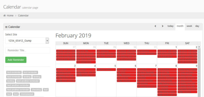 Gig Preview - Do full calendar js to maintain your reminders,events etc