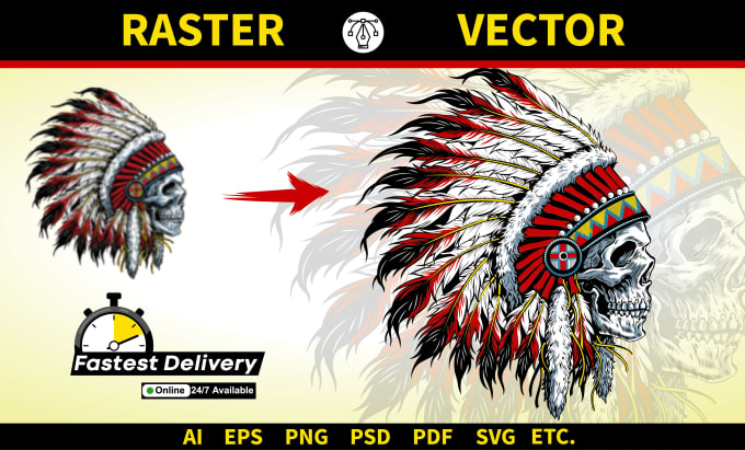 Gig Preview - Vector trace any logo or image within 2hrs professionally