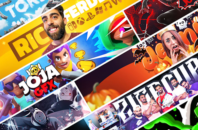 Gig Preview - Design professional youtube banner, twitch or twitter header