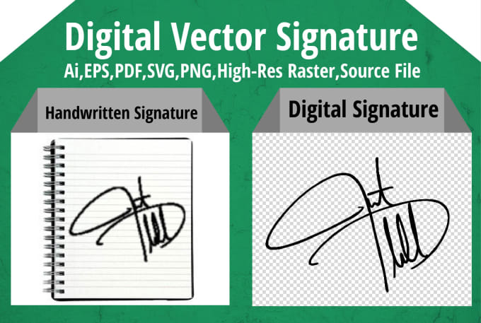 Bestseller - make a digital vector signature form handwritten signature