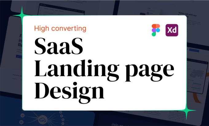 Bestseller - design high converting saas landing page by using figma