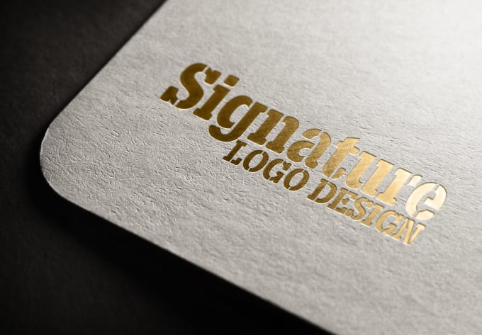 Gig Preview - Design signature logo for you in 6 hours