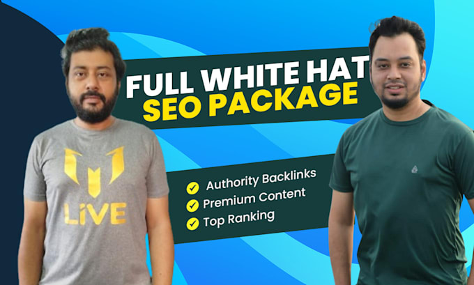 Gig Preview - Rank your website at top with full white hat SEO package