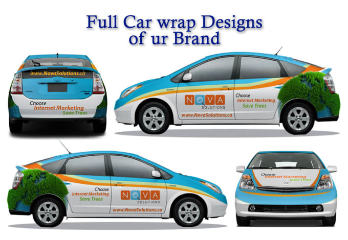 Gig Preview - Create professional car wrap design of ur brand