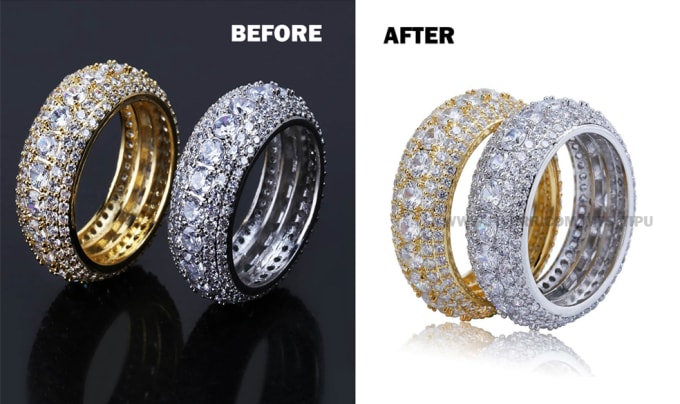 Gig Preview - Jewelry retouch, amazon product photo, background removal