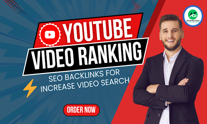 Gig Preview - Improve youtube video ranking with authority seo backlinks