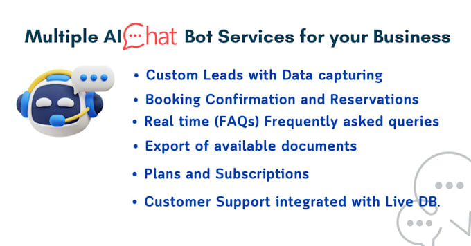 Gig Preview - Create an ai chat bot easy to integrate and easy to use