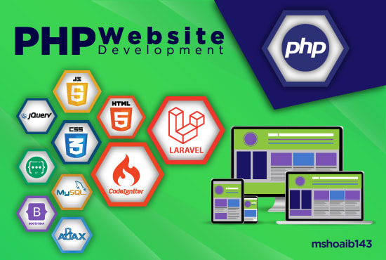 Gig Preview - Develop website using php, mysql, javascript, jquery, pdo and ajax