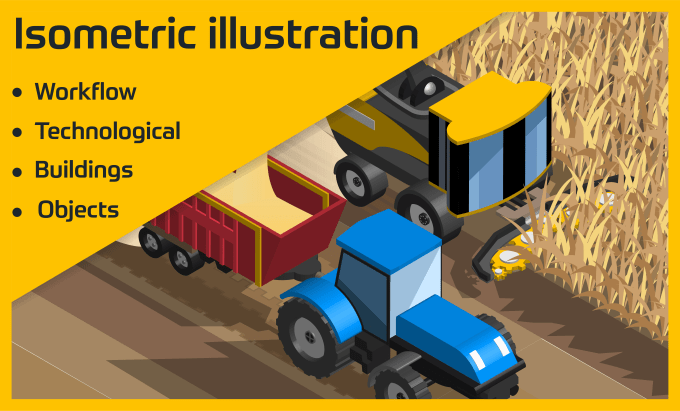 Bestseller - draw 2d 3d isometric, technical and workflow illustrations