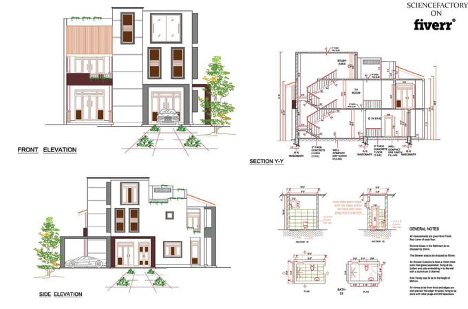 Bestseller - design redraw architectural drawings floorplan autocad revit