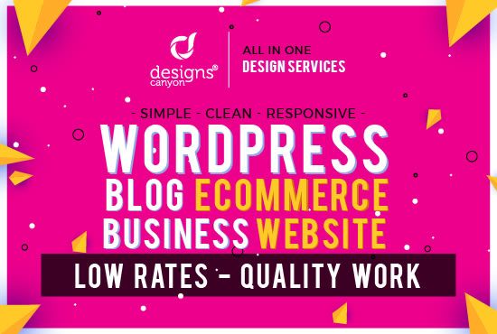 Gig Preview - Build responsive business or ecommerce wordpress website