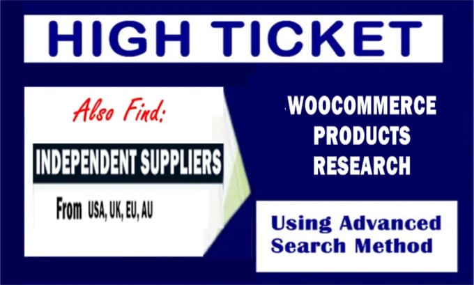 Gig Preview - Hunt and find high ticket dropshipping winning product for woocommerce store