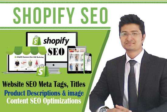 Gig Preview - Be your shopify website SEO manager