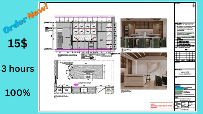 Gig Preview - Do industrial furniture technically and shop drawing into autocad