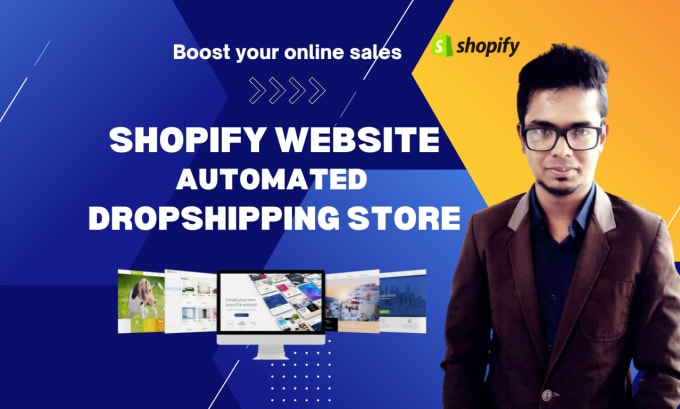 Gig Preview - Build shopify website,dropshipping store,create ecommerce