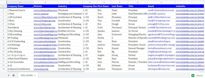 Gig Preview - Do linkedin lead generation and find the contact emails