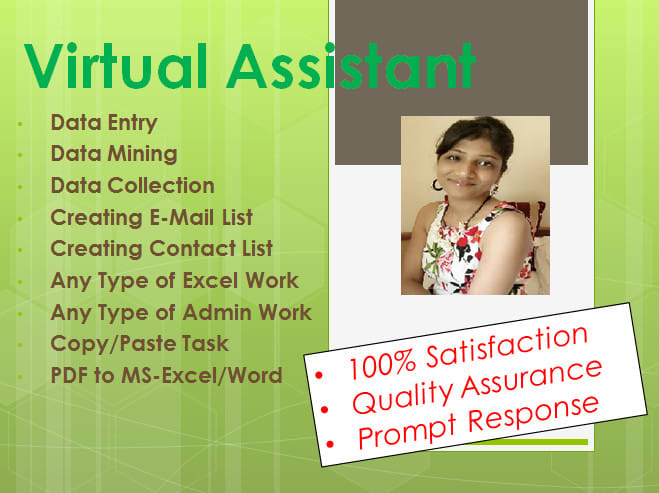 Bestseller - do data entry, typing, web search as a virtual assistant