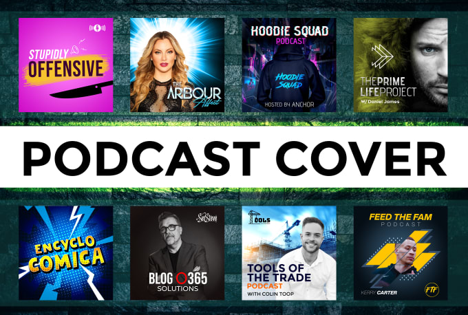 Gig Preview - Design a professional podcast cover art