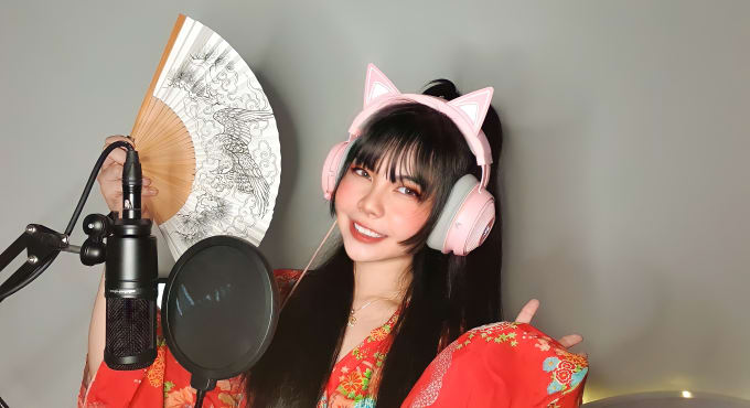 Gig Preview - Record adult japanese female voice over includes anime voice