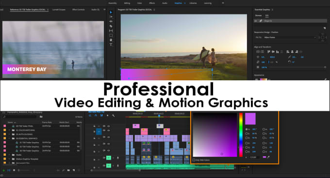 Bestseller - do professional video editing, post production, and motion graphics in 24 hours