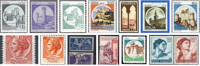 Bestseller - send you stamps from italy