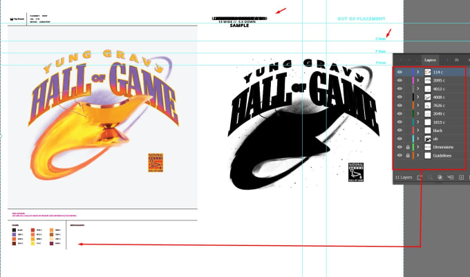 Gig Preview - Color separation for simulated and screen printing