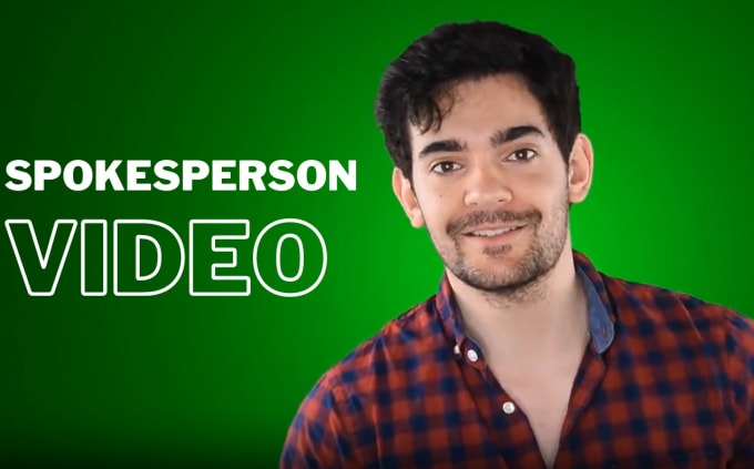 Gig Preview - Create the best male spokesperson and spokesman video