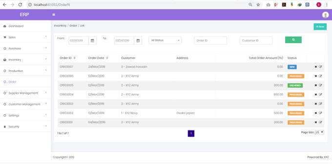 Gig Preview - Develop erp solution using asp dot net mvc5 jquery and ajax